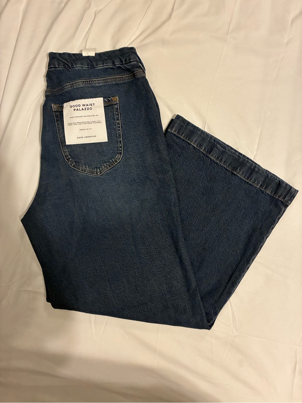 Good American Good Waist Palazzo Jeans
Sz 18 NWT